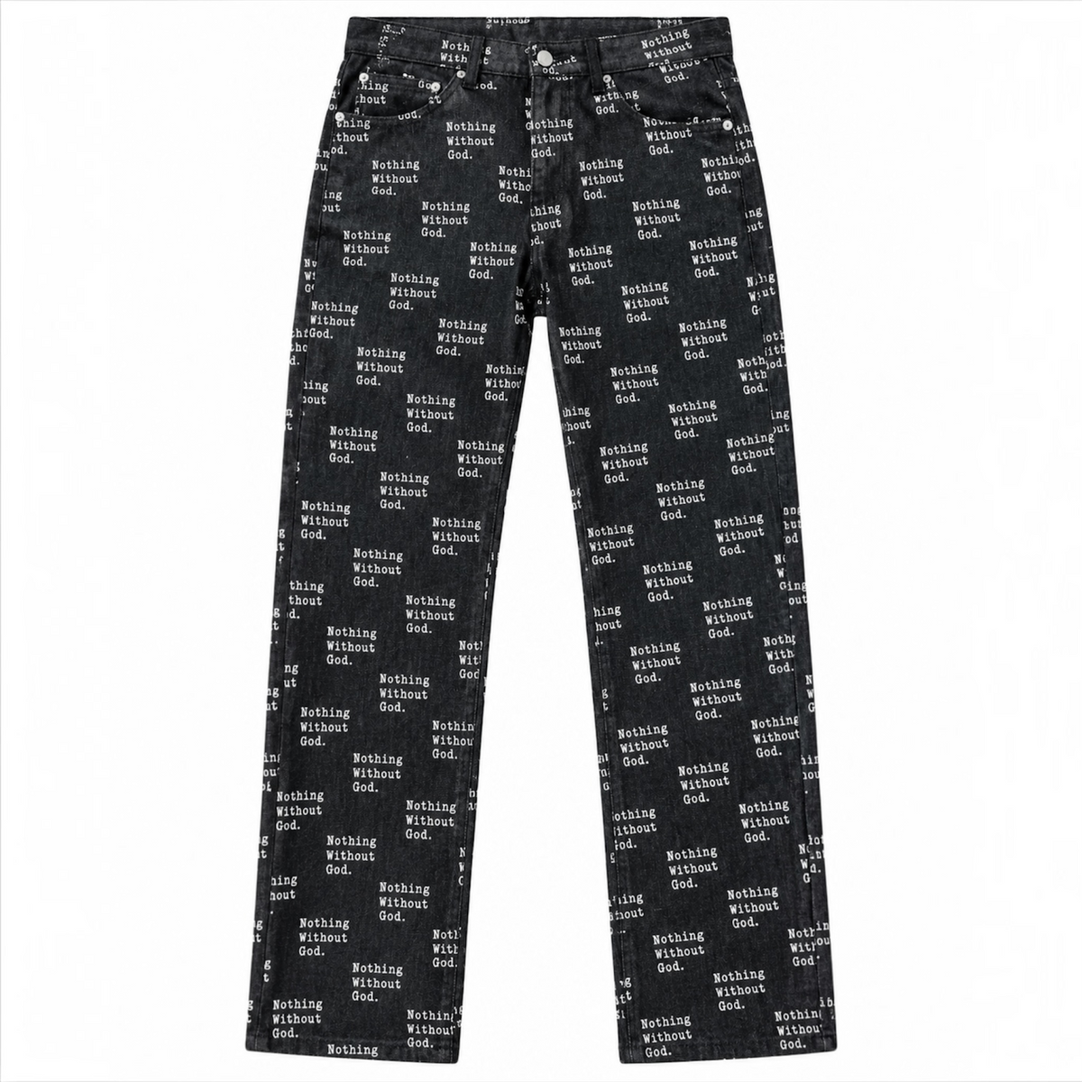 All Over Print Raw Denim