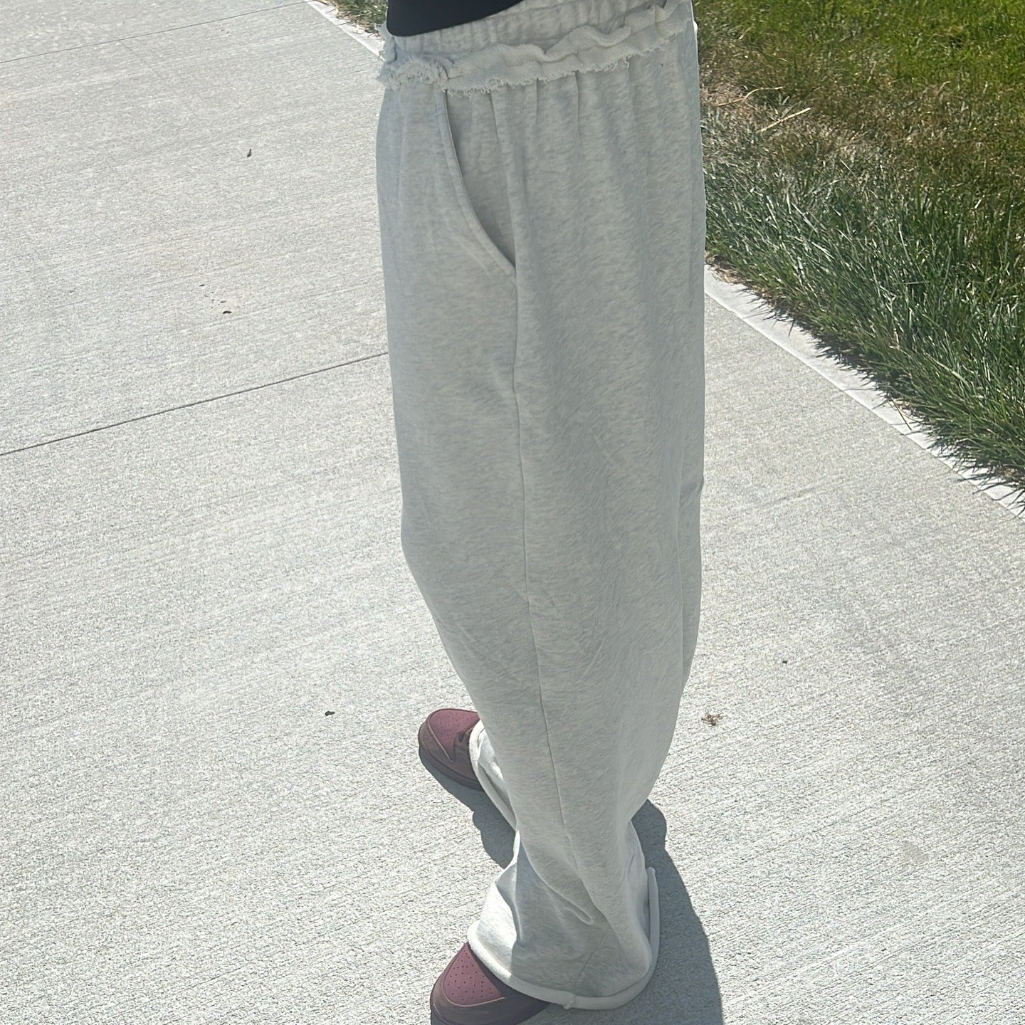 Gray Blank SweatPants